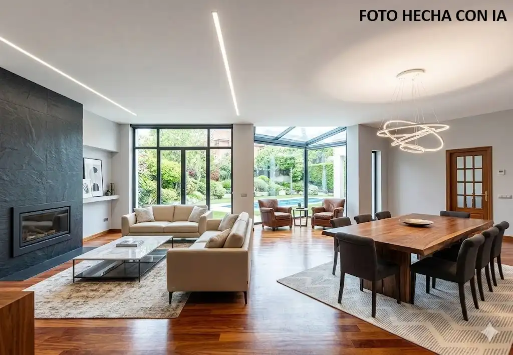 Sala d'estar de Casa o xalet en venda en Pozuelo de Alarcón amb Aire condicionat, Calefacció i Jardí privat