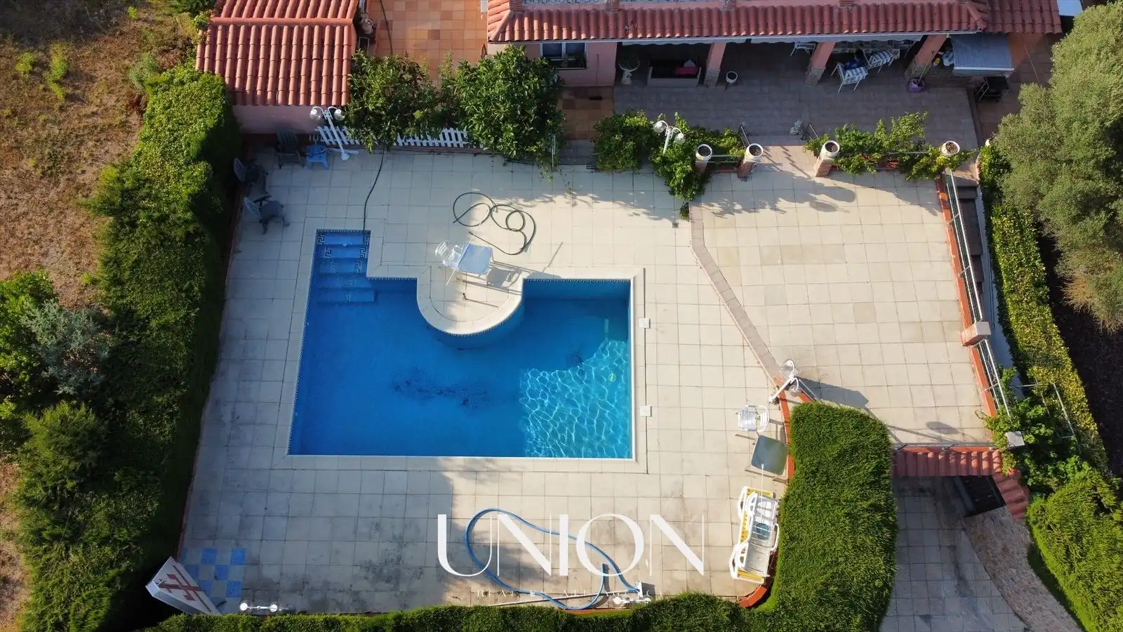 Piscina de Casa o xalet en venda en Caldes de Malavella amb Aire condicionat, Calefacció i Jardí privat
