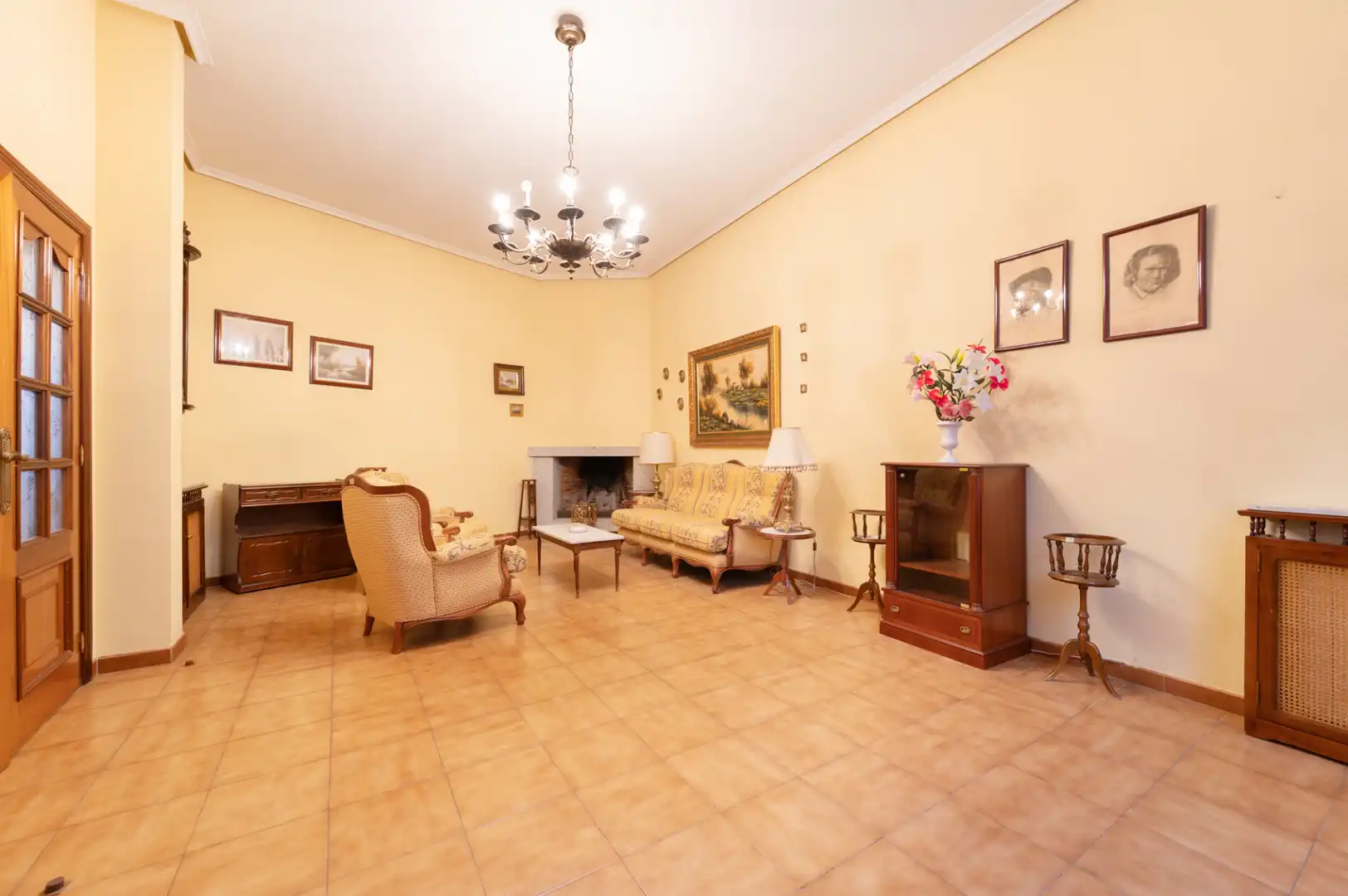 Sala de estar de Casa o chalet en venta en Colmenar Viejo con Calefacción, Parquet y Terraza