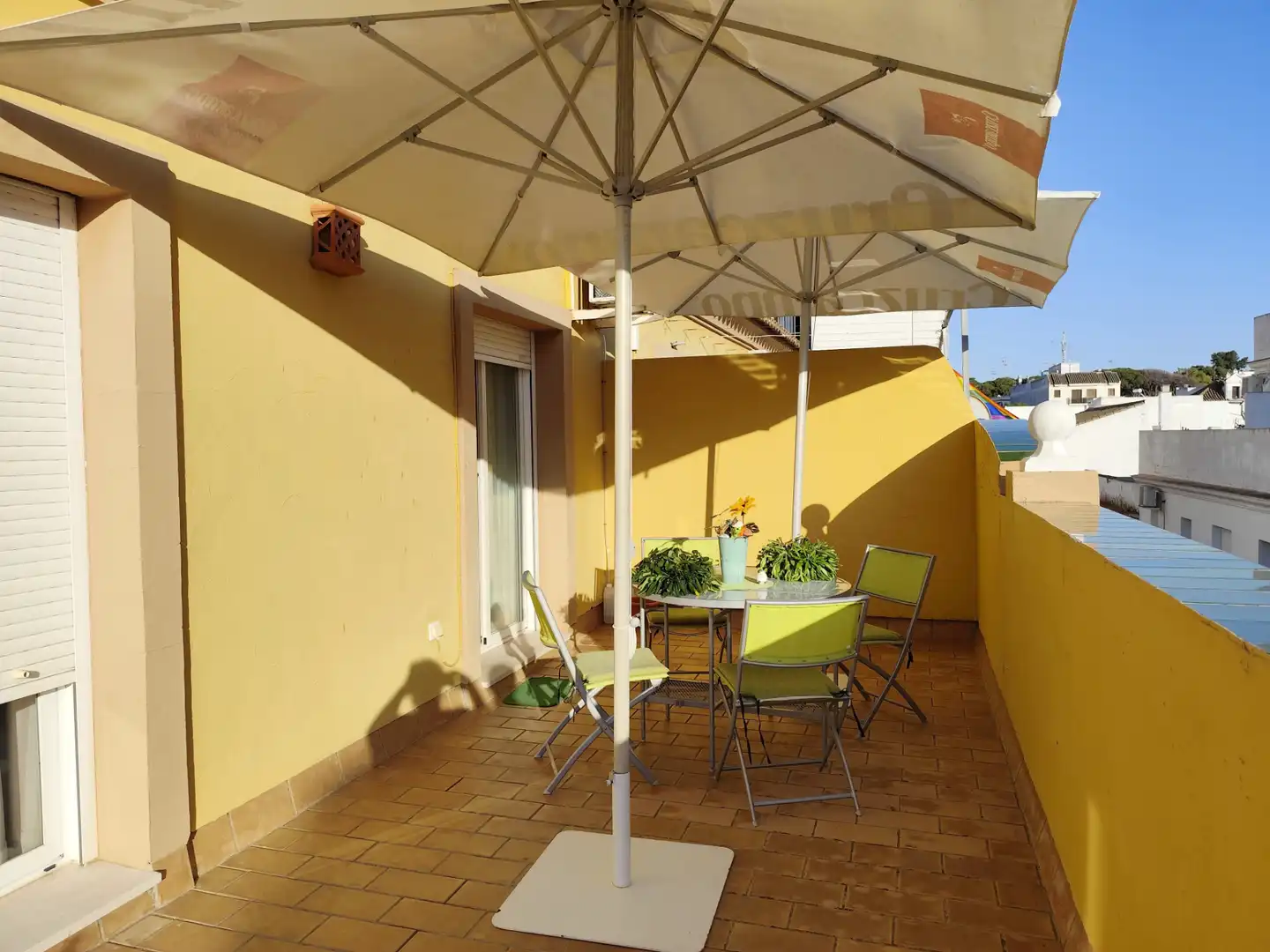 Terrasse von Dachboden zur Miete in Sanlúcar de Barrameda mit Klimaanlage, Heizung und Terrasse