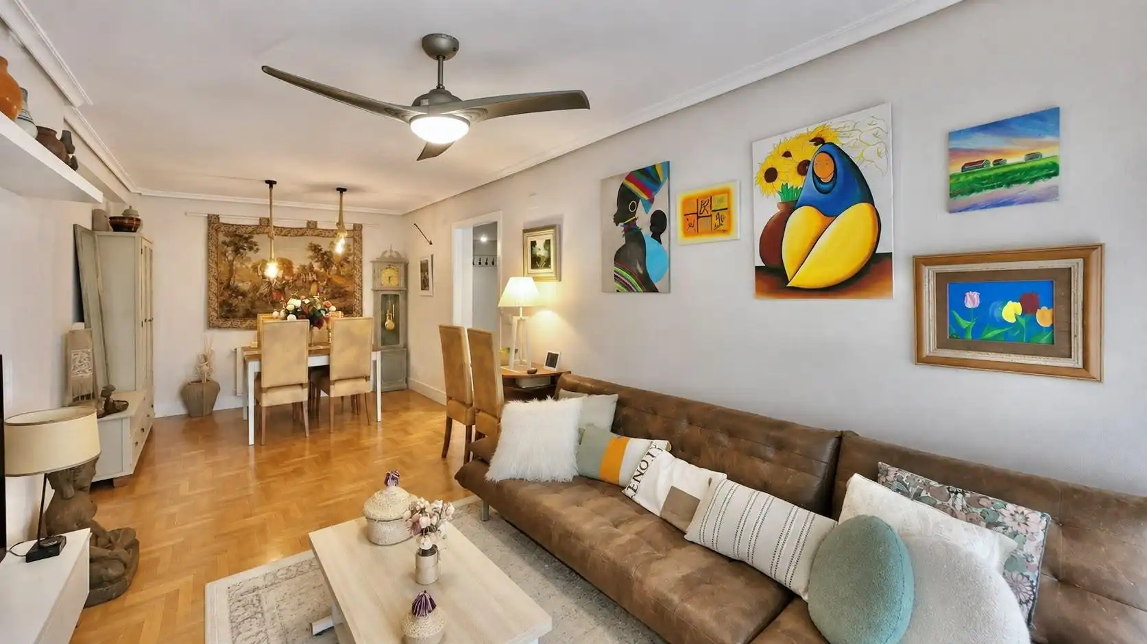 Sala d'estar de Apartament en venda en Fuenlabrada amb Aire condicionat, Calefacció i Jardí privat