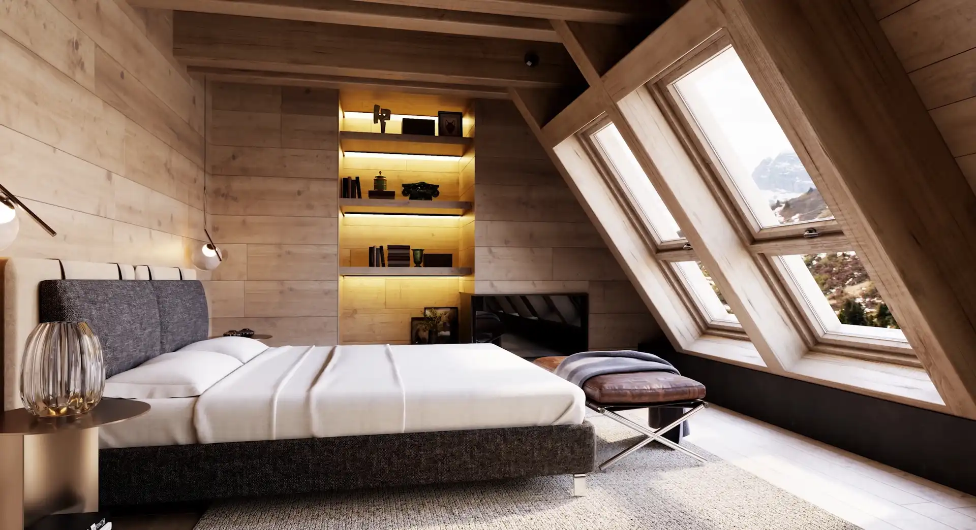 Bedroom of Detached homes for sale in Naut Aran  with Private garden, Terrace and Swimming Pool