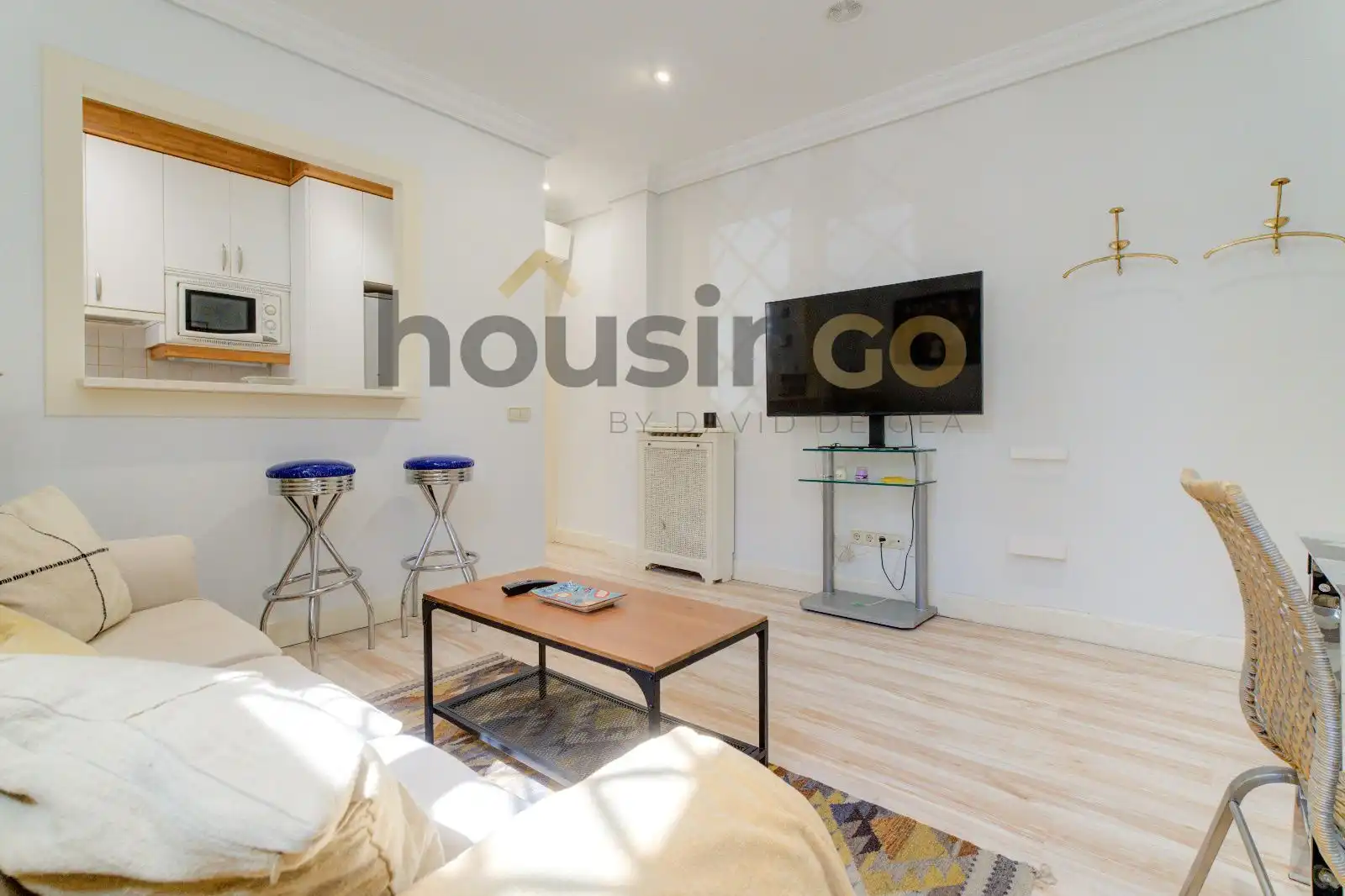 Sala de estar de Piso de alquiler en Madrid con Aire acondicionado, Calefacción y Amueblado
