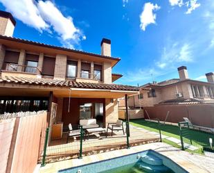 Exterior view of Single-family semi-detached for sale in Molina de Segura  with Air Conditioner, Heating and Private garden