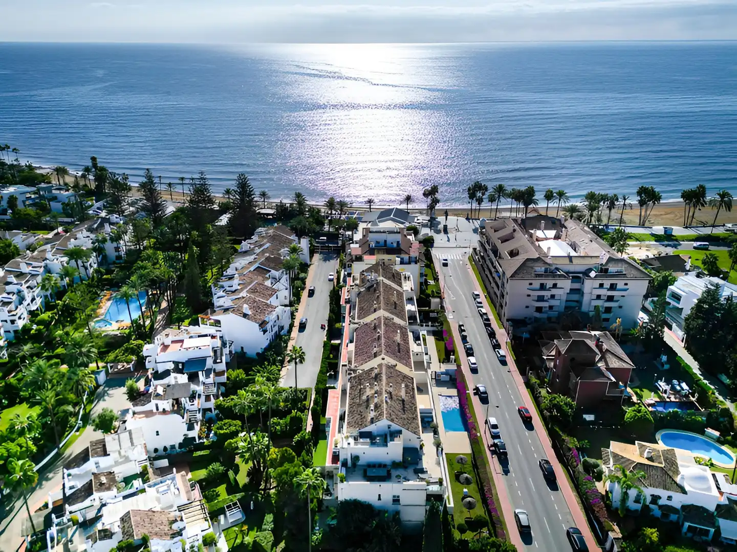 Exterior view of Apartments for sale in Marbella  with Air Conditioner, Heating and Private garden