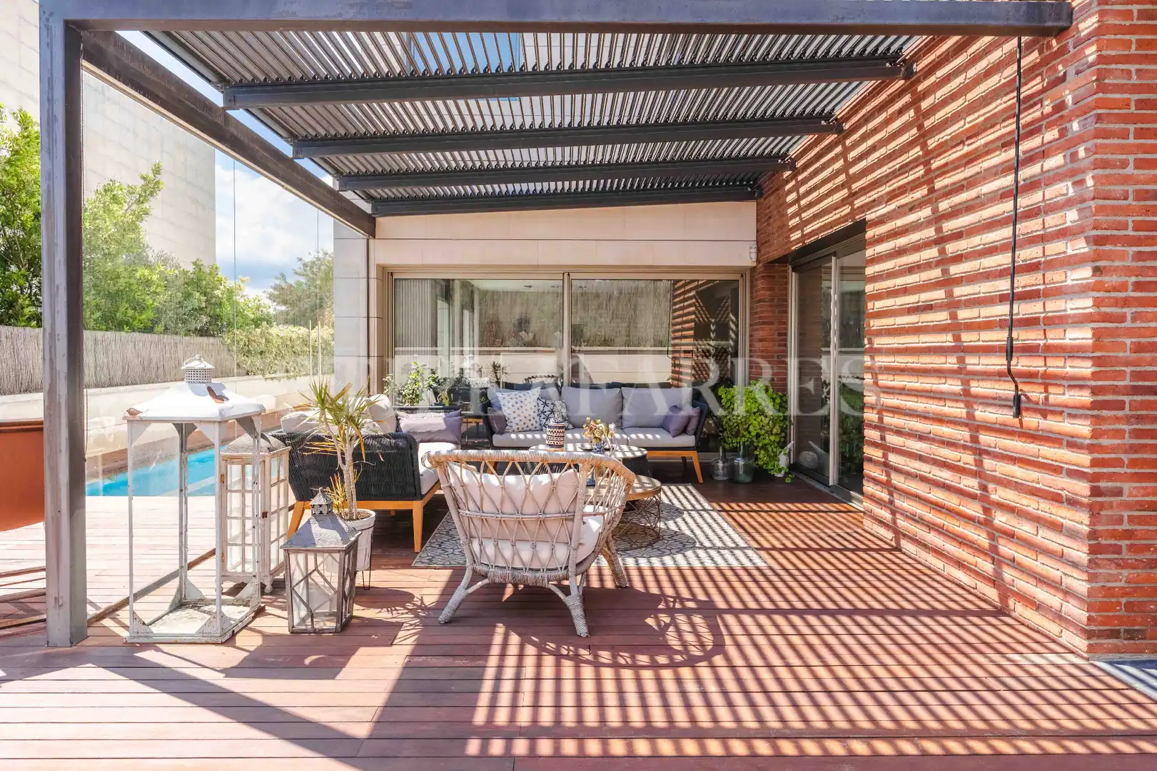 Terraza de Casa o chalet de alquiler en El Papiol con Aire acondicionado, Calefacción y Jardín privado