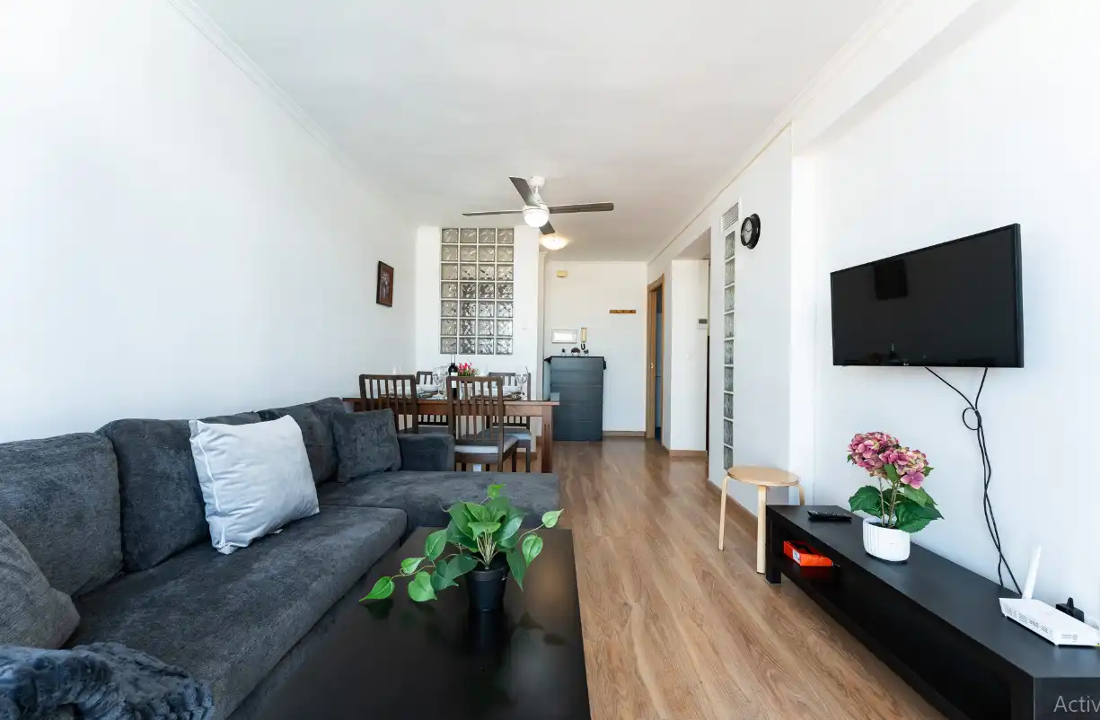 Living room of Flat for sale in Benalmádena  with Air Conditioner, Heating and Furnished