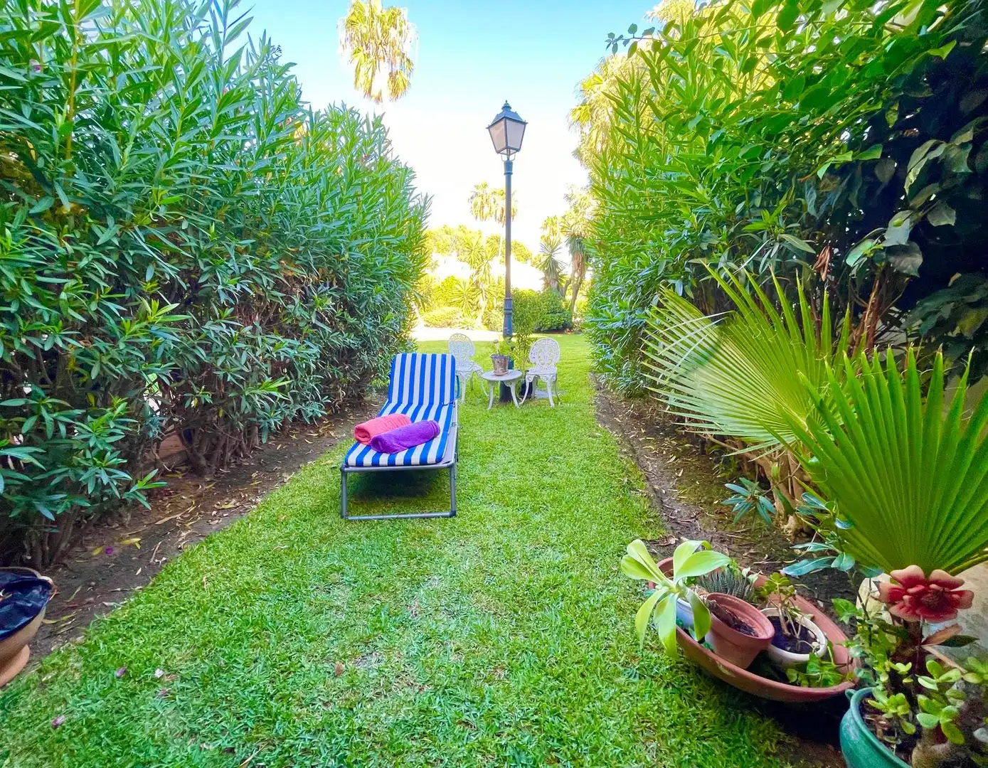 Jardín de Casa adosada en venta en Estepona con Aire acondicionado, Terraza y Amueblado