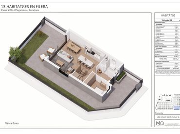 Neubau-Reihenhaus mit Balkon zum Verkauf in Avinguda del Camí Reial 188