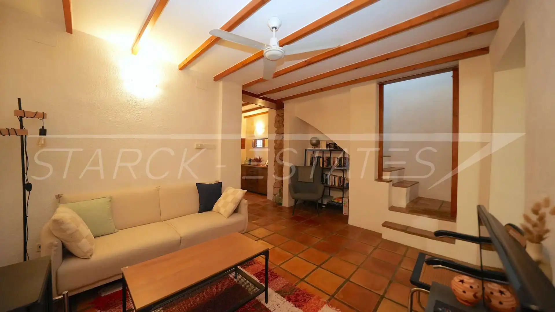 Sala de estar de Casa adosada en venta en Benidoleig