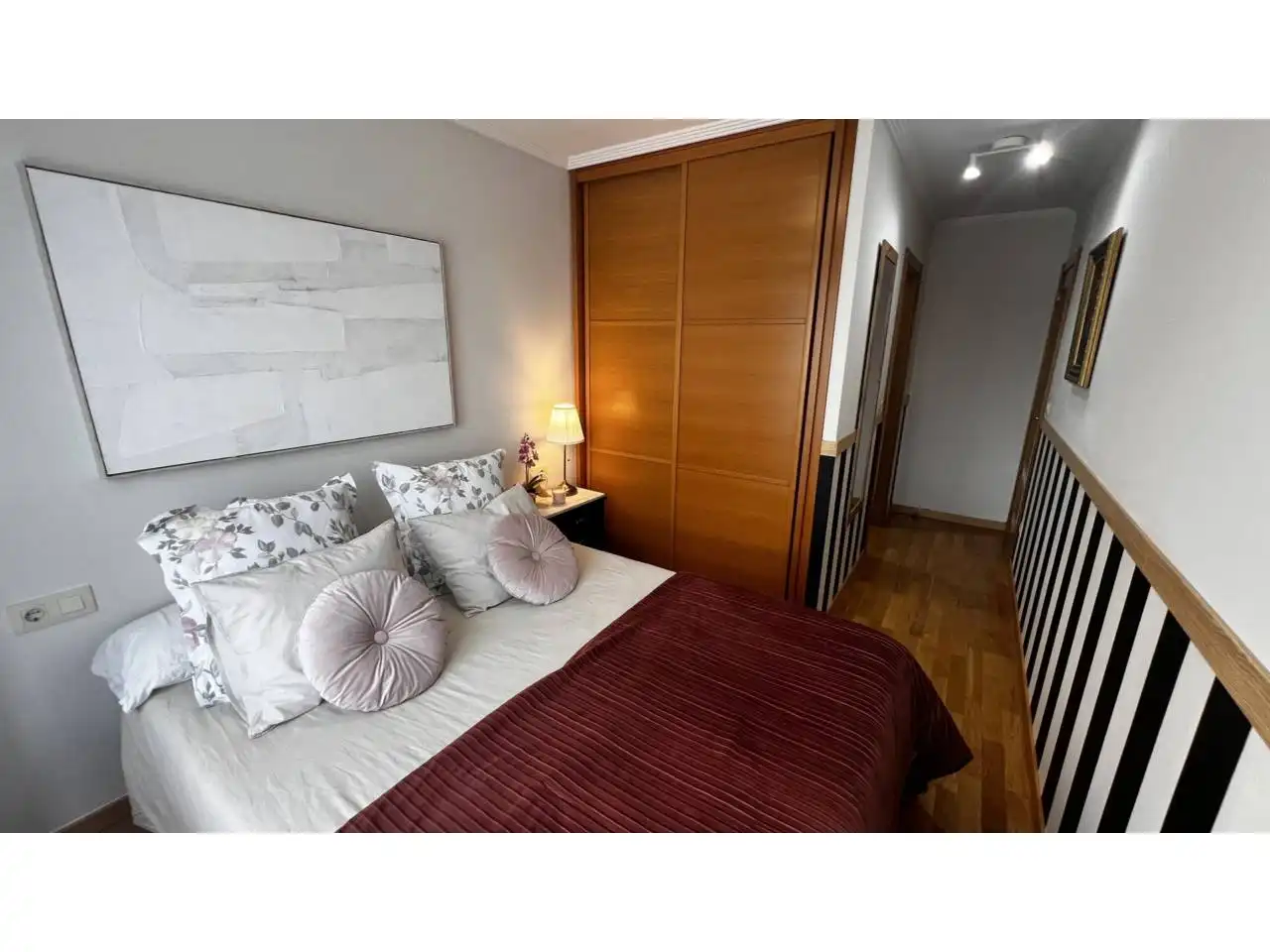 Schlafzimmer von Wohnung zum Verkauf in Medina de Pomar mit Heizung, Abstellraum und Möbliert