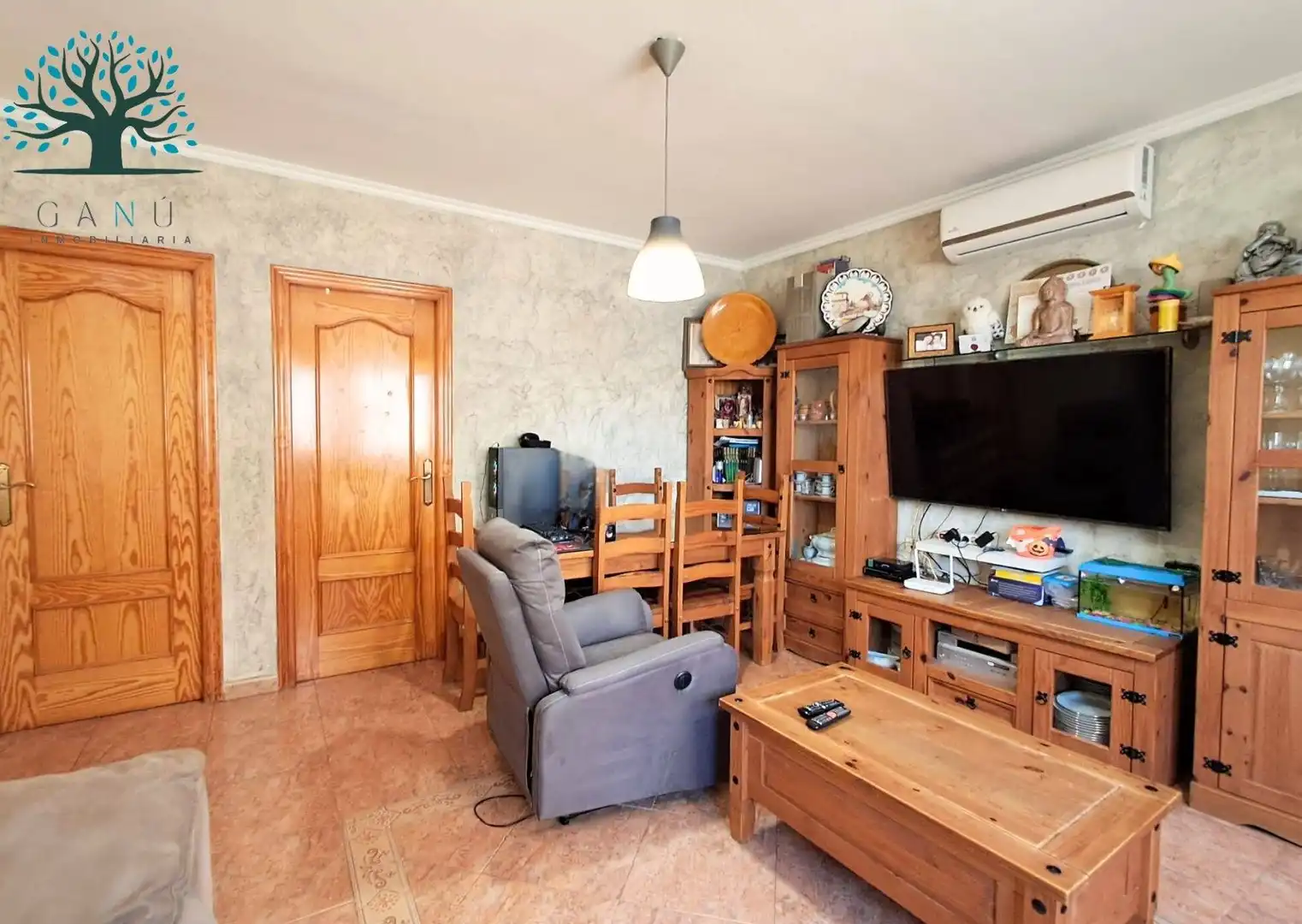 Sala de estar de Piso en venta en Mazarrón con Aire acondicionado, Terraza y Trastero