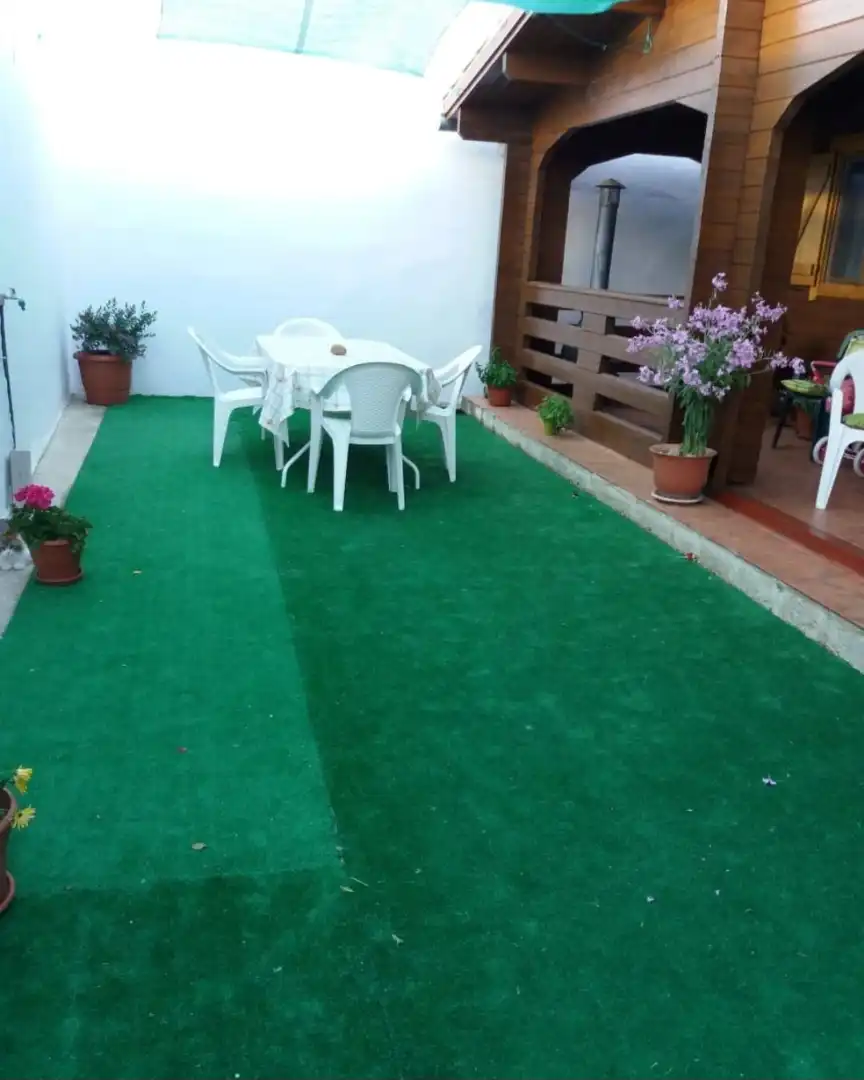 Terrace of Houses for sale in Almodóvar del Pinar  with Air Conditioner, Private garden and Storage room