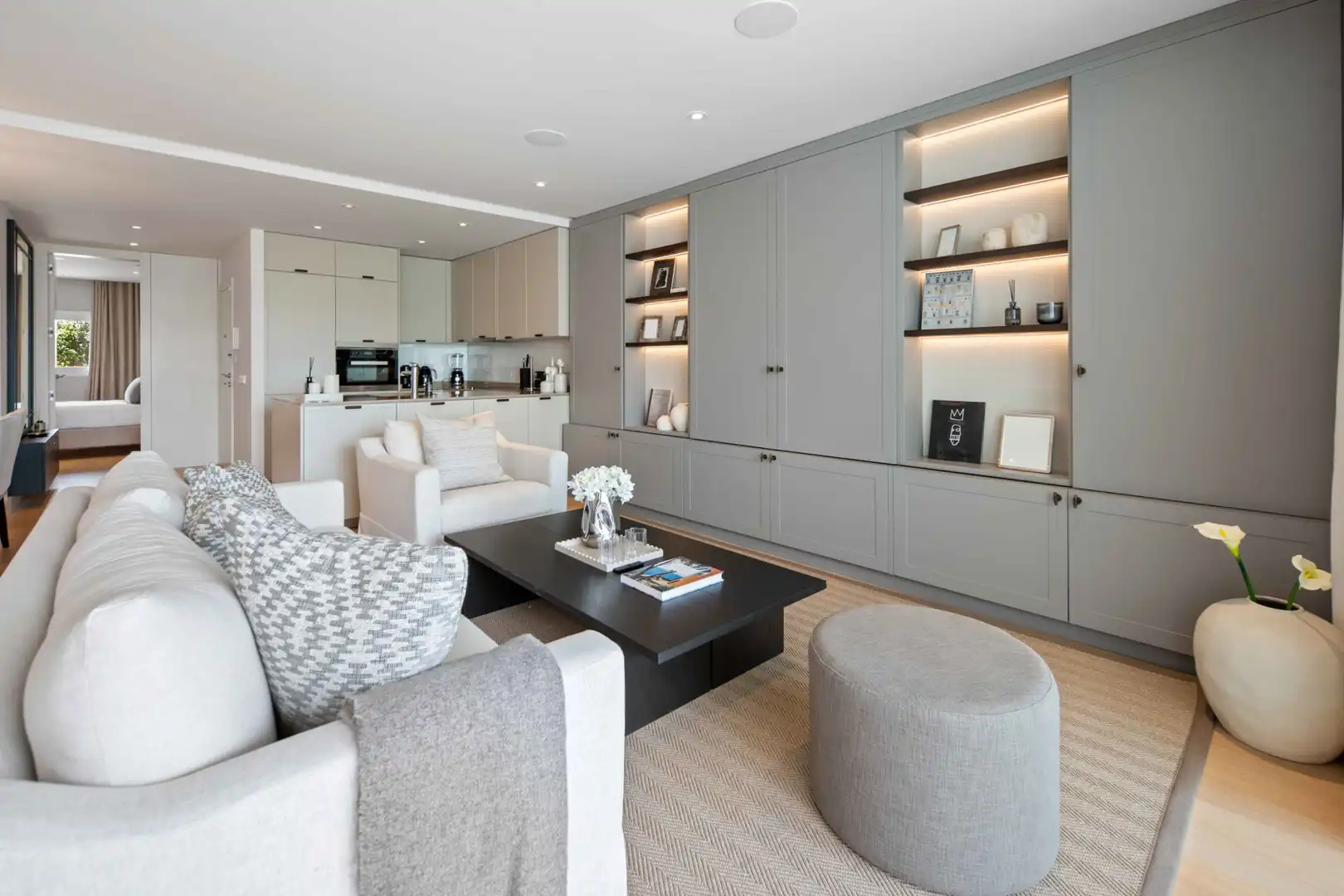 Sala de estar de Apartamento en venta en Marbella con Aire acondicionado, Terraza y Piscina