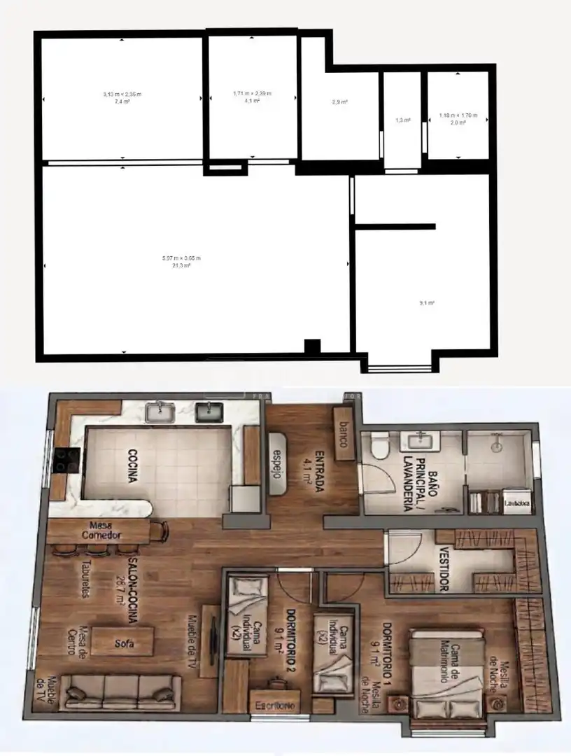 Piso en venta en Leganés