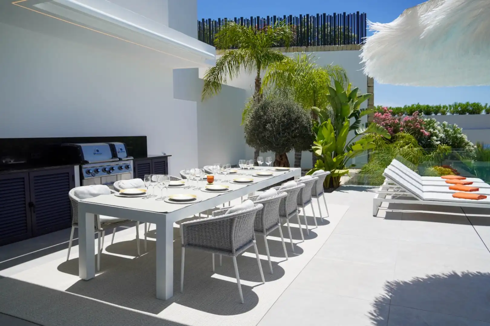 Terrasse von Haus oder Chalet zum Verkauf in Benissa mit Klimaanlage, Heizung und Privatgarten