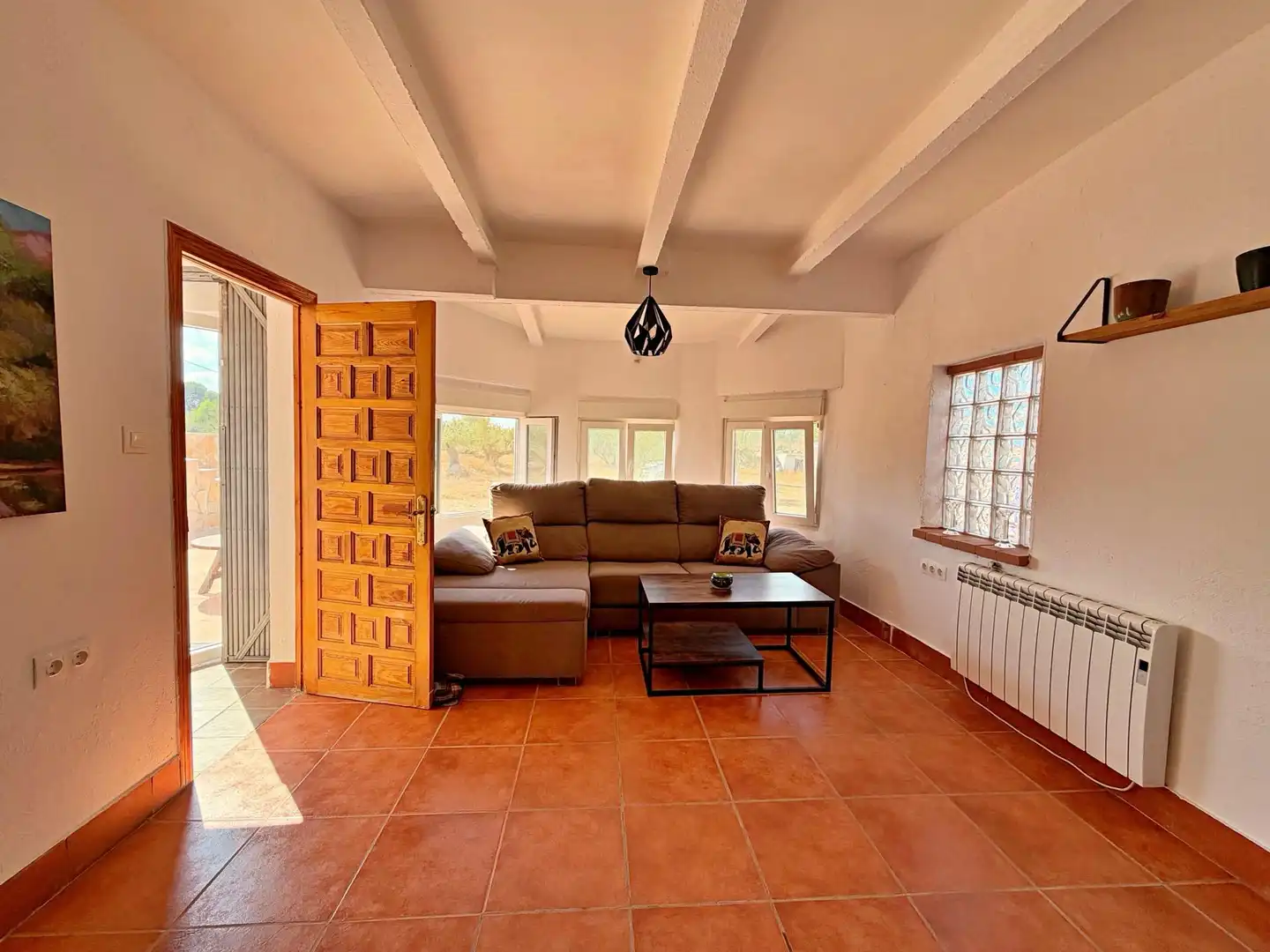 Sala d'estar de Casa o xalet en venda en Aldover, Tarragona