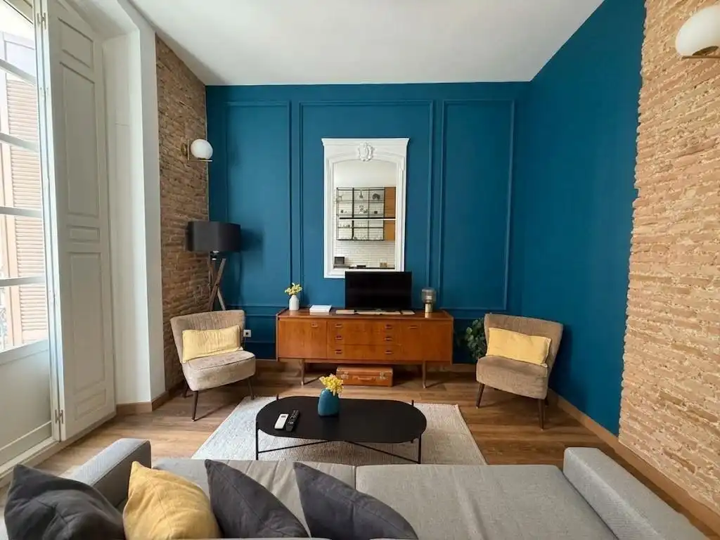 Wohnzimmer von Wohnung zum Verkauf in Málaga Capital mit Klimaanlage, Terrasse und Möbliert