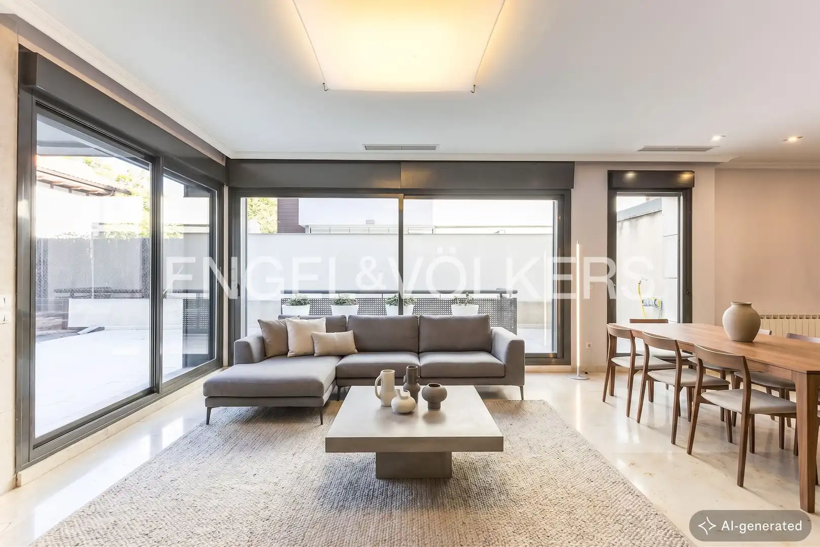Sala d'estar de Casa o xalet en venda en  Madrid Capital amb Calefacció, Jardí privat i Parquet