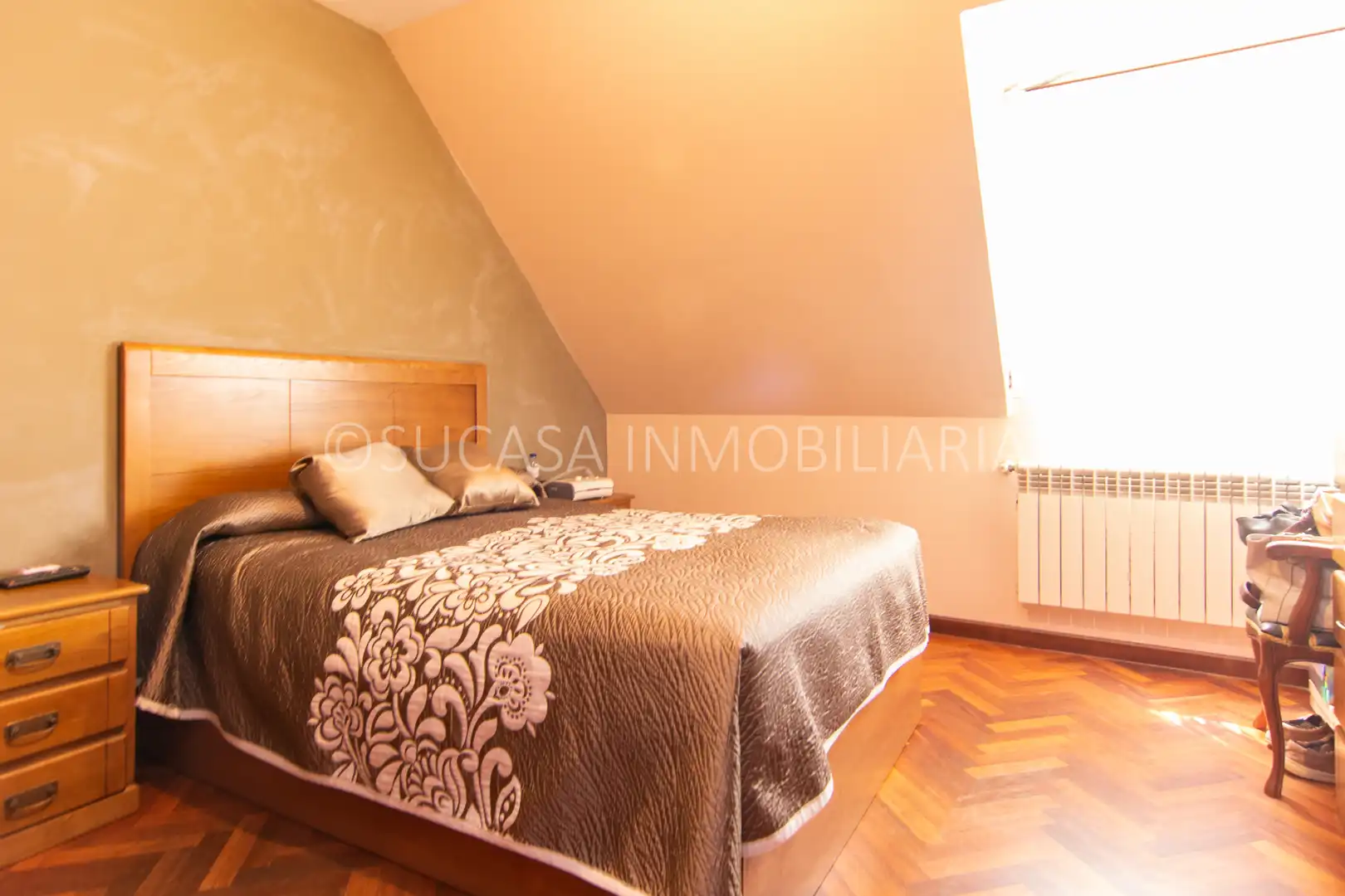 Bedroom of Detached homes for sale in Culleredo  with Air Conditioner, Heating and Parquet flooring