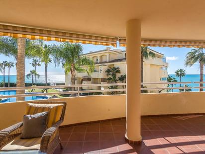 Terrace of Flat for sale in Benalmádena  with Air Conditioner, Heating and Parquet flooring