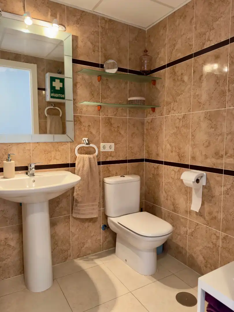 Bany de Apartament en venda en Calpe / Calp amb Aire condicionat, Calefacció i Terrassa