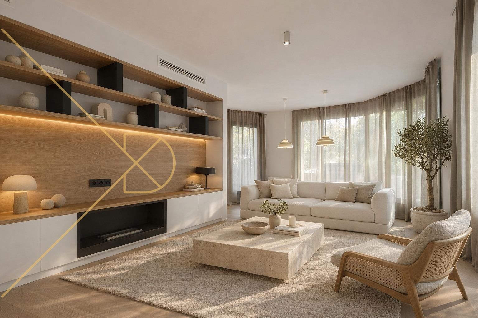 Sala d'estar de Casa o xalet en venda en  Barcelona Capital amb Aire condicionat, Calefacció i Parquet