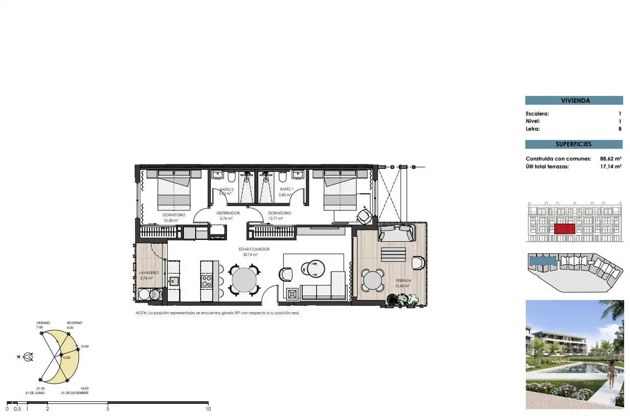 Apartment with terrace for sale in Mar Menor Golf, imagen 25