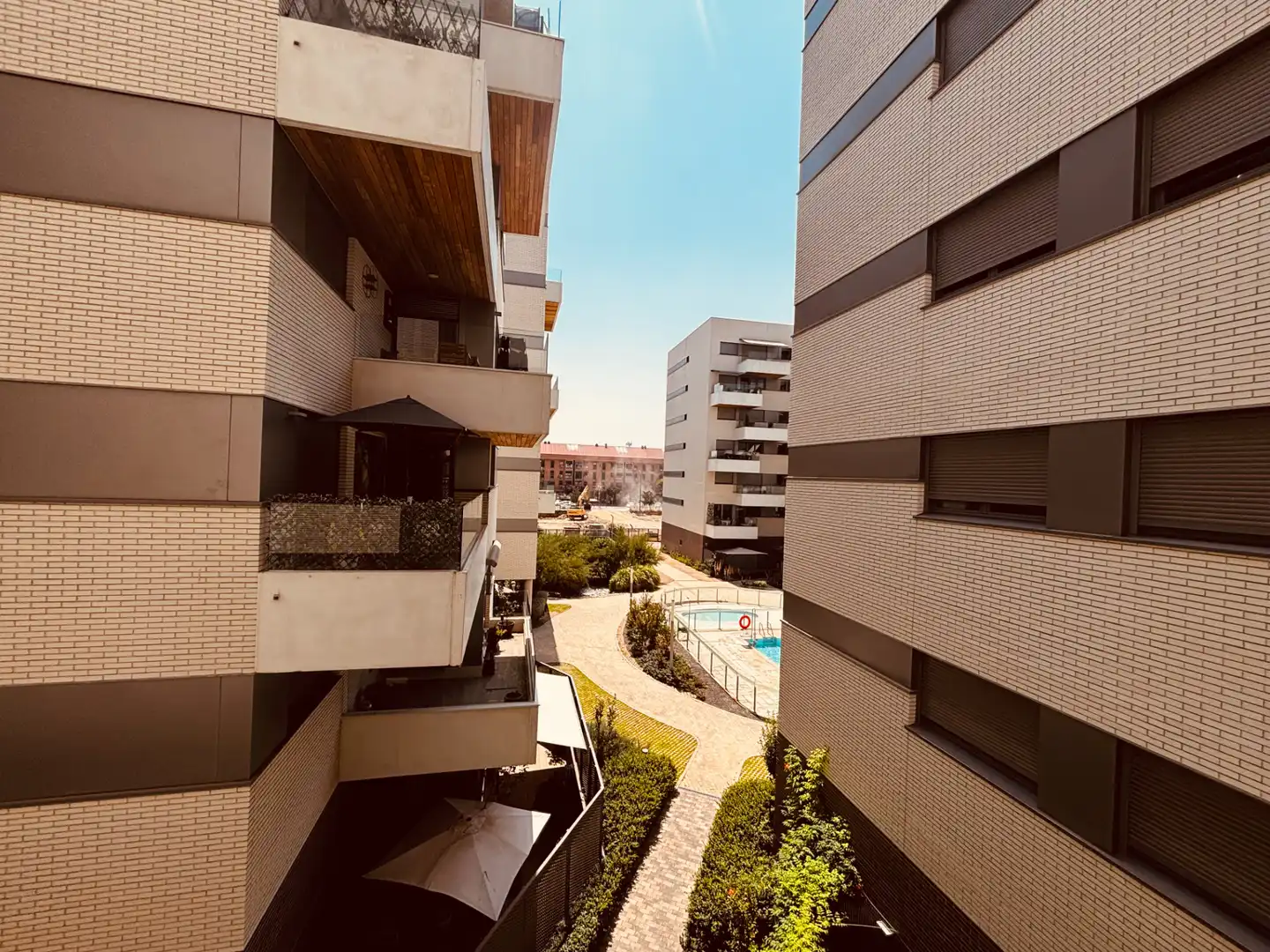 Vista exterior de Piso en venta en Getafe con Aire acondicionado, Calefacción y Jardín privado