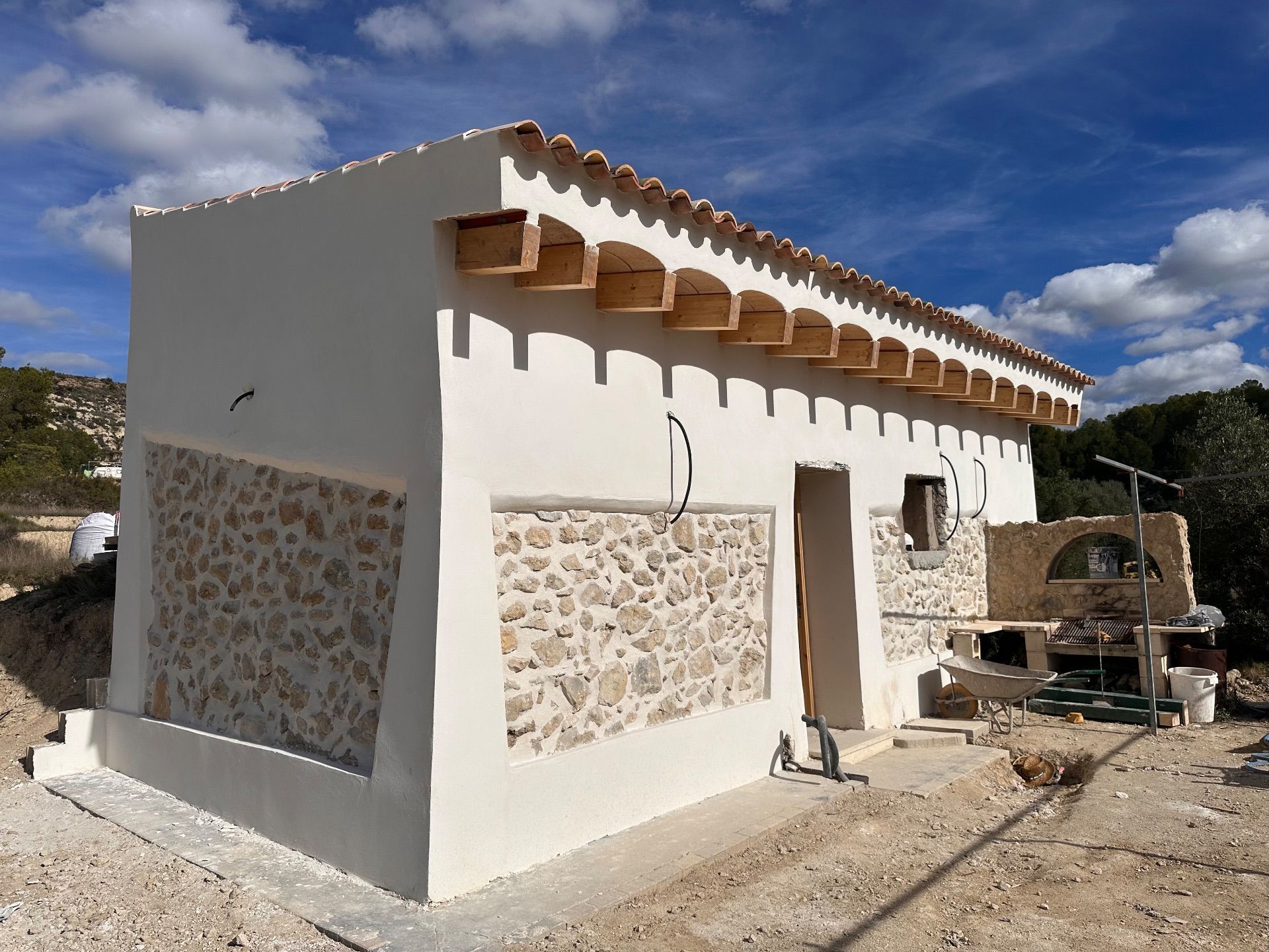 Exterior view of Country house for sale in Relleu  with Heating and Private garden