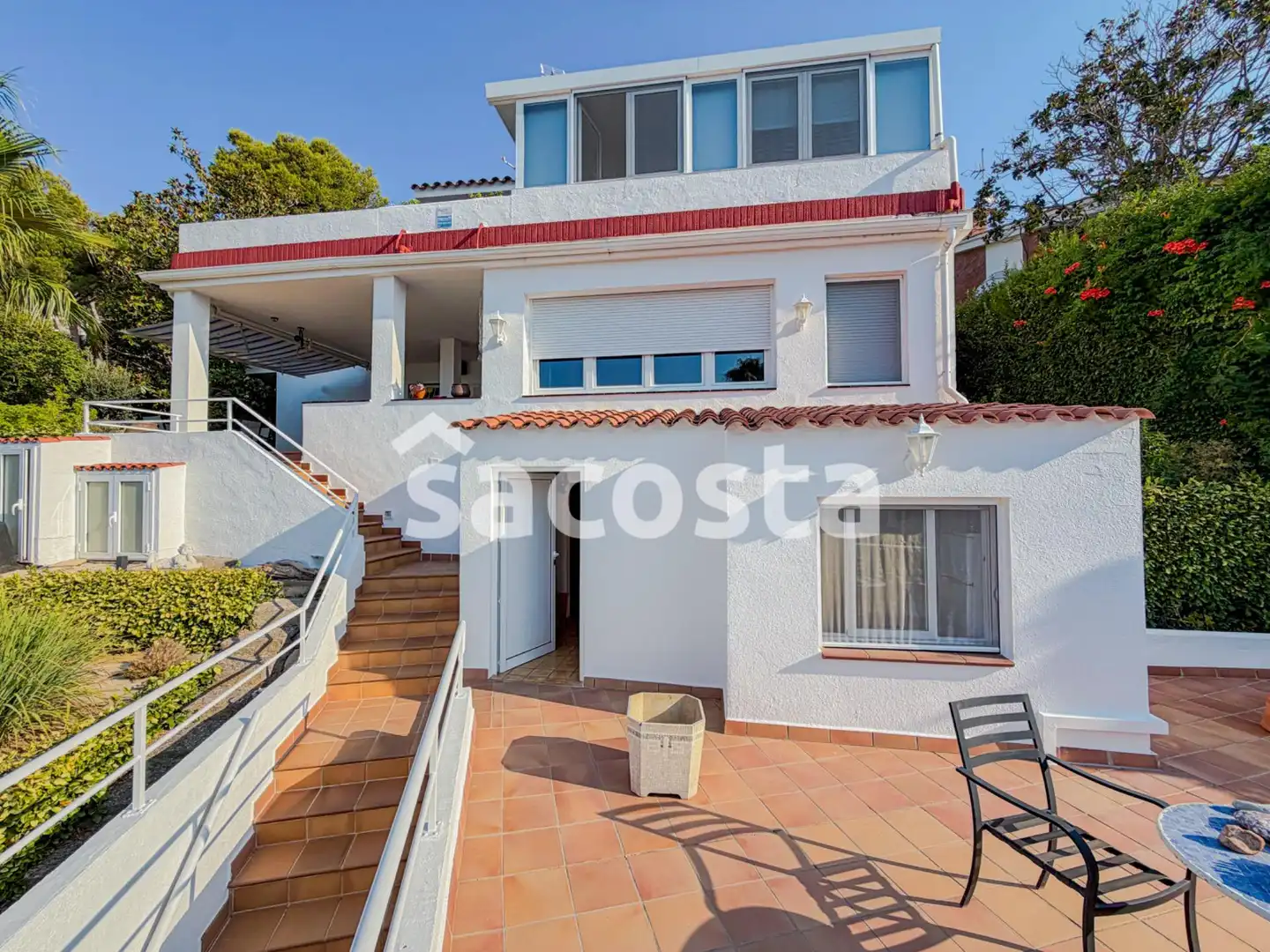 Außenansicht von Haus oder Chalet zum Verkauf in Lloret de Mar mit Klimaanlage, Heizung und Terrasse