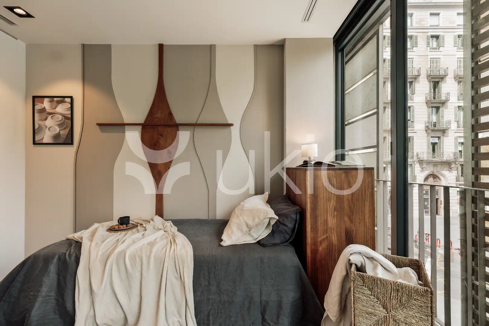 Habitación de Apartamento de alquiler en Barcelona con Aire acondicionado, Calefacción y Amueblado