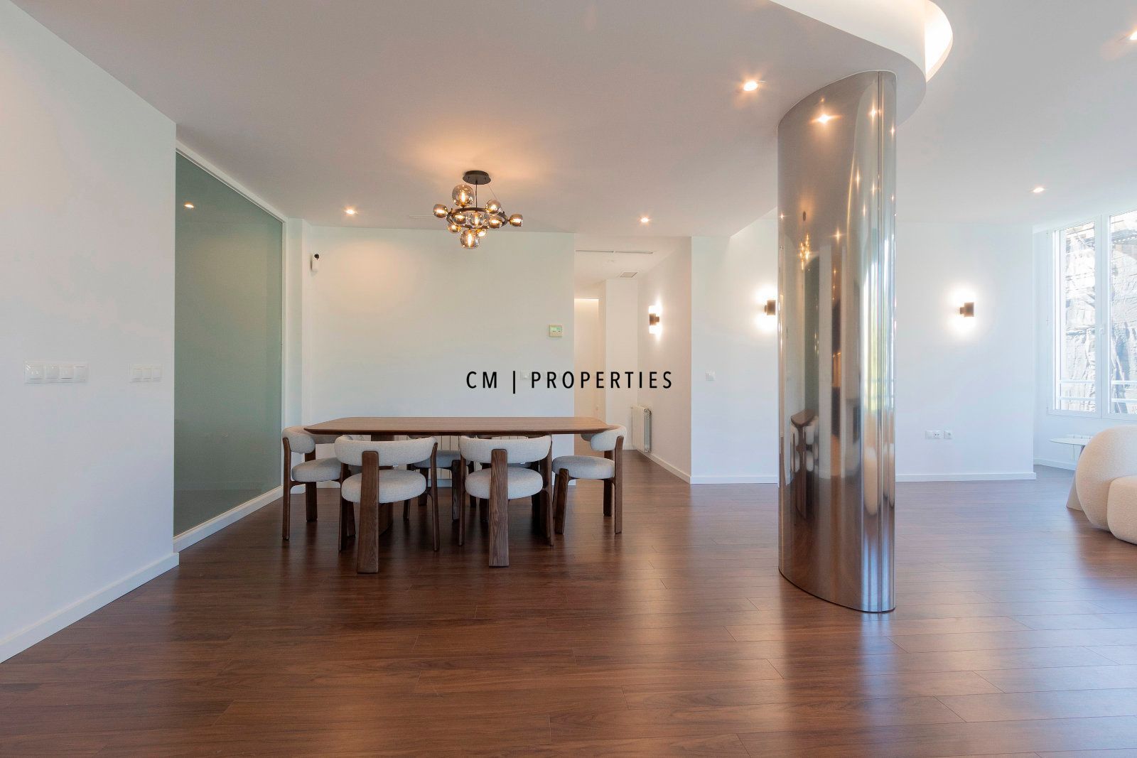 Dining room of Flat to rent in  Valencia Capital  with Air Conditioner, Heating and Parquet flooring