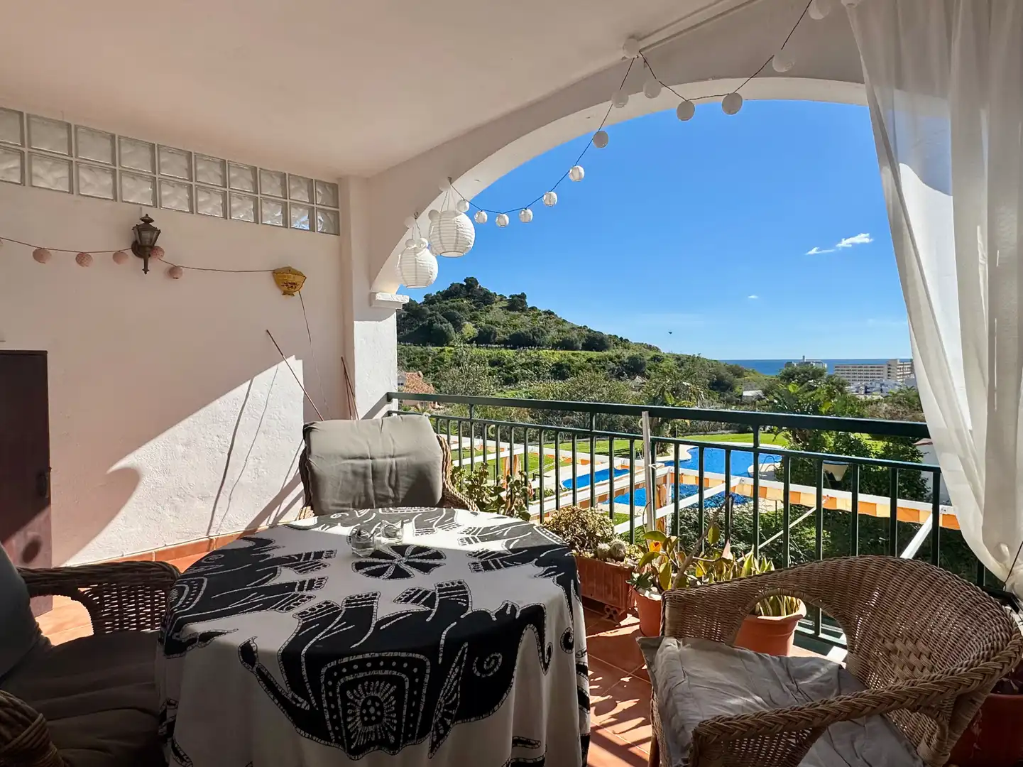 Terrassa de Apartament en venda en Benalmádena amb Aire condicionat, Terrassa i Moblat