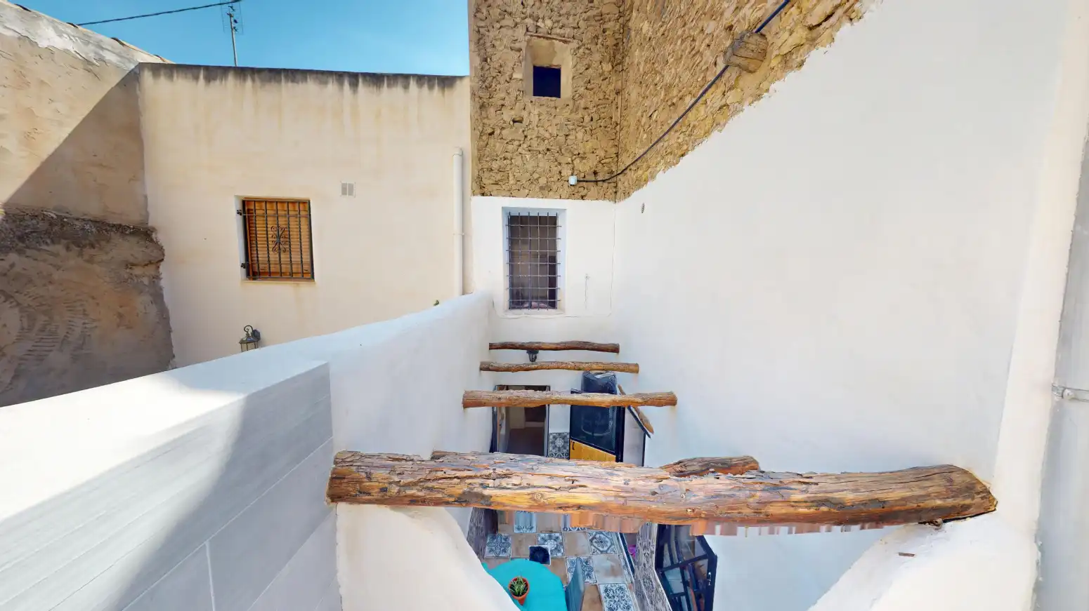 Vista exterior de Casa adosada en venta en Sax con Jardín privado, Terraza y Trastero