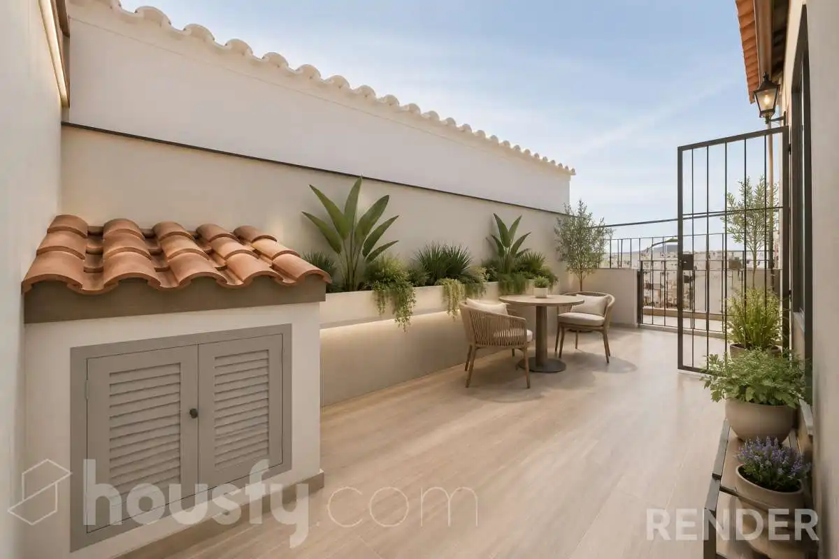 Terrassa de Casa o xalet en venda en Santa Coloma de Gramenet amb Calefacció, Jardí privat i Terrassa