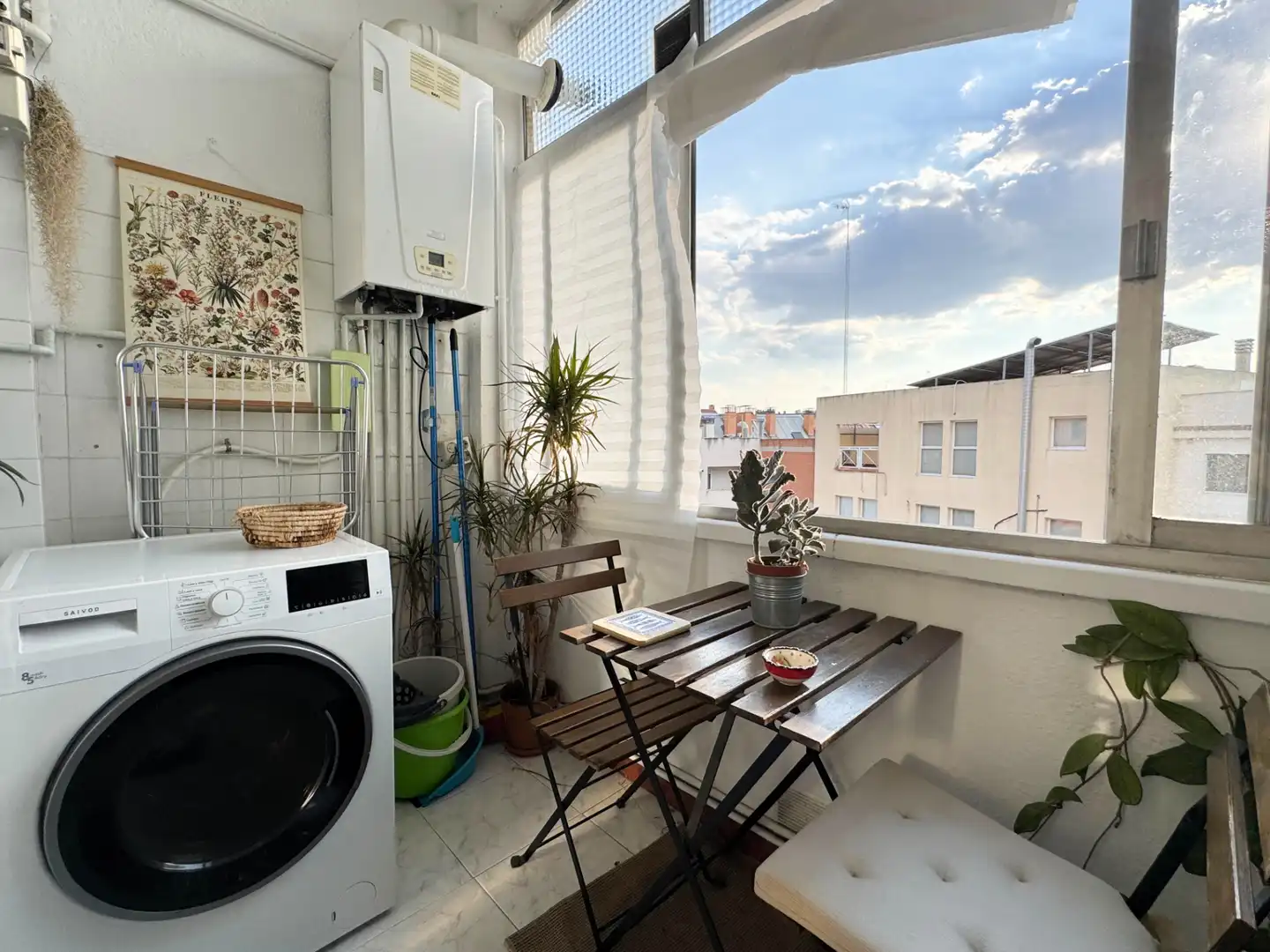 Balcony of Flat for sale in Madrid  with Air Conditioner and Balcony