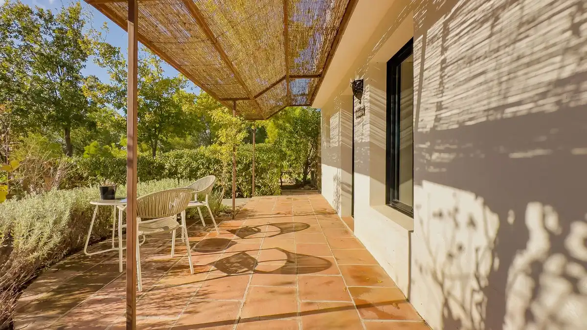 Terrassa de Finca rústica en venda en Villanueva de la Concepción amb Aire condicionat, Jardí privat i Terrassa