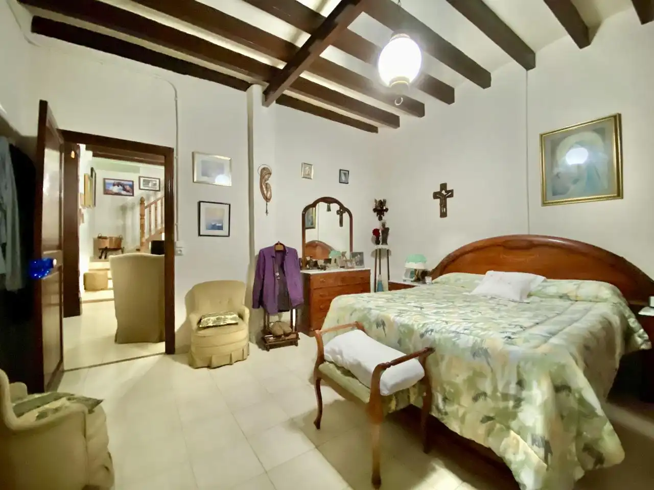 Schlafzimmer von Haus oder Chalet zum Verkauf in  Palma de Mallorca mit Privatgarten, Terrasse und Abstellraum