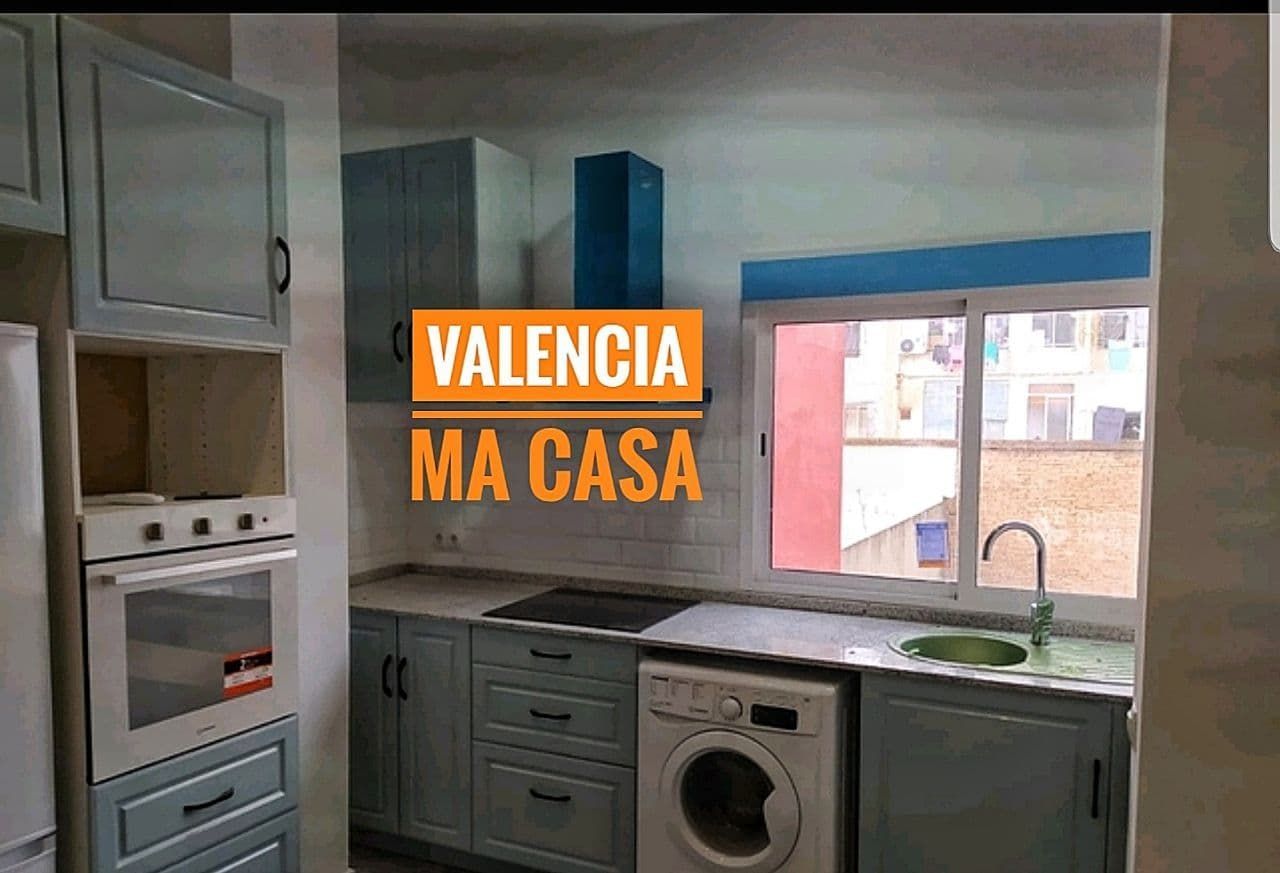 Cuina de Pis de lloguer en  Valencia Capital amb Aire condicionat, Calefacció i Moblat
