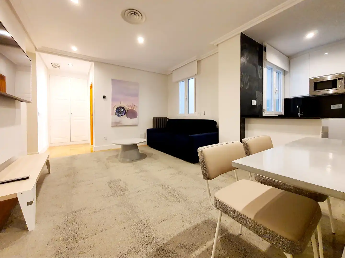 Wohnzimmer von Wohnungen zur Miete in Madrid mit Klimaanlage, Heizung und Möbliert