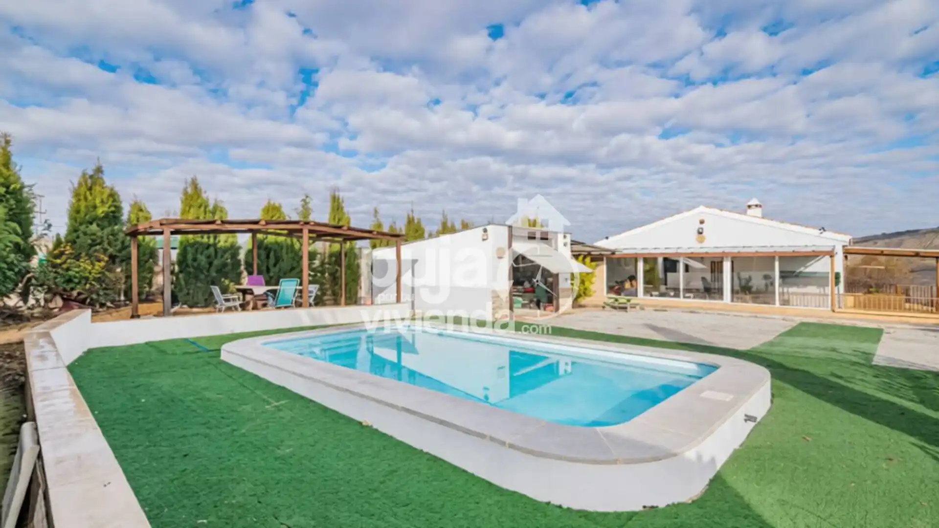 Exterior view of Houses for sale in Alhama de Granada  with Air Conditioner and Furnished