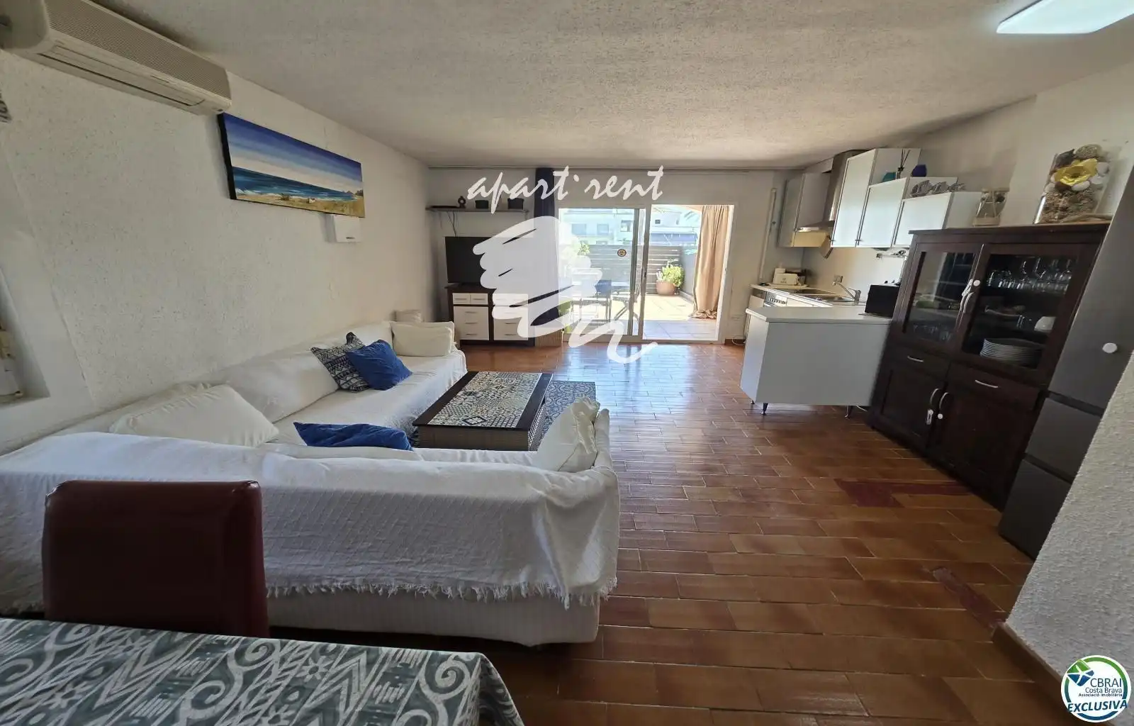 Sala de estar de Piso en venta en Empuriabrava con Aire acondicionado, Calefacción y Terraza