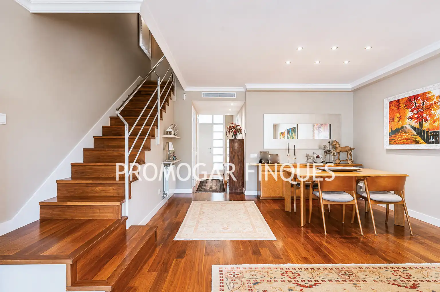 Wohnzimmer von Maisonette zum Verkauf in Sant Feliu de Llobregat mit Klimaanlage, Heizung und Privatgarten