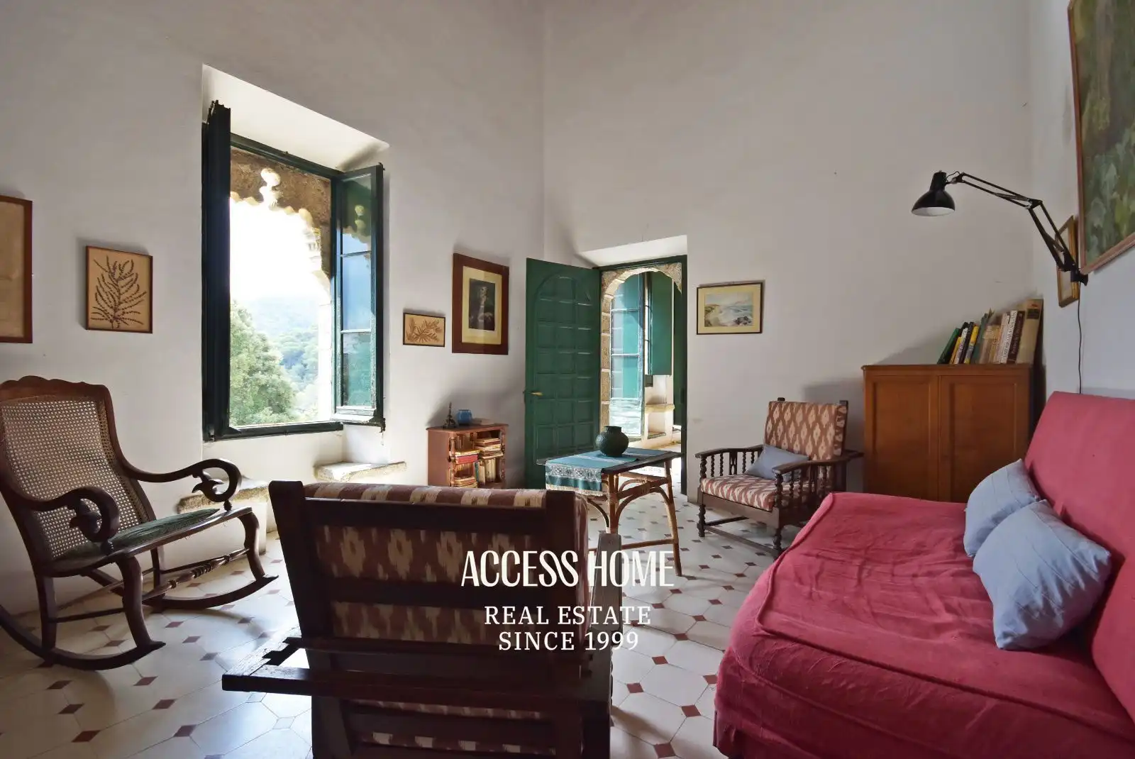Wohnzimmer von Country house zum Verkauf in Argentona mit Heizung
