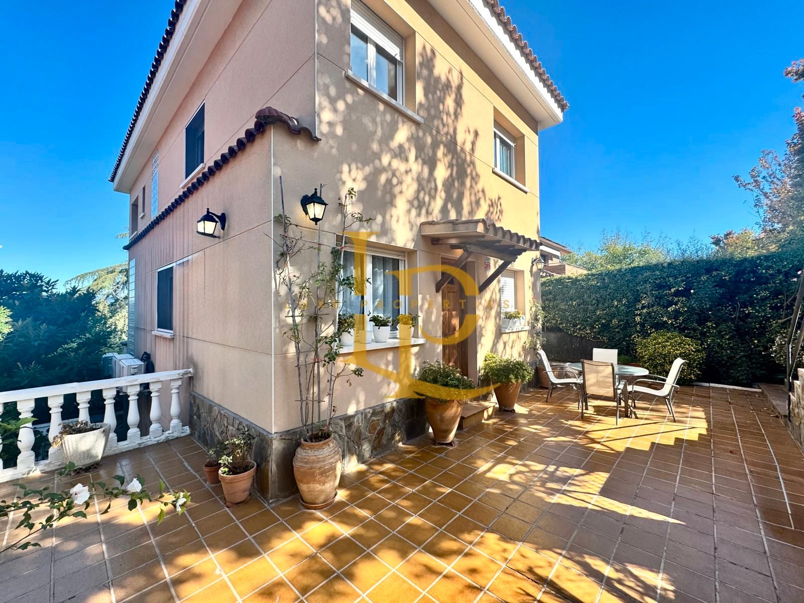 Exterior view of House or chalet for sale in Sant Cugat del Vallès  with Air Conditioner, Heating and Private garden