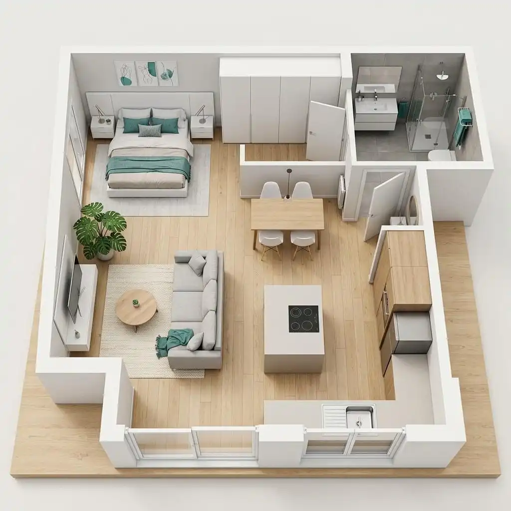 Wohnzimmer von Loft zum Verkauf in Castellón de la Plana / Castelló de la Plana mit Klimaanlage und Heizung