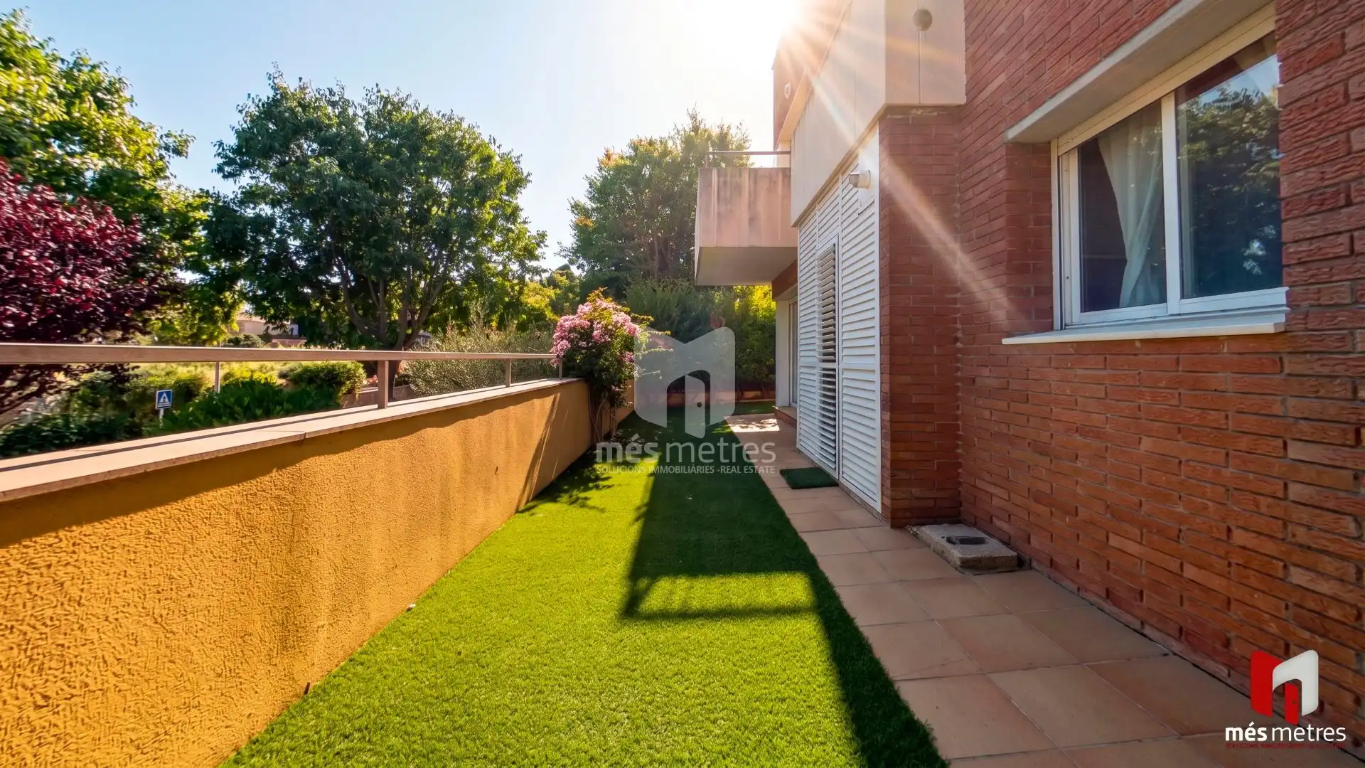 Terrace of Flat for rent in Teià  with Heating, Private garden and Community pool