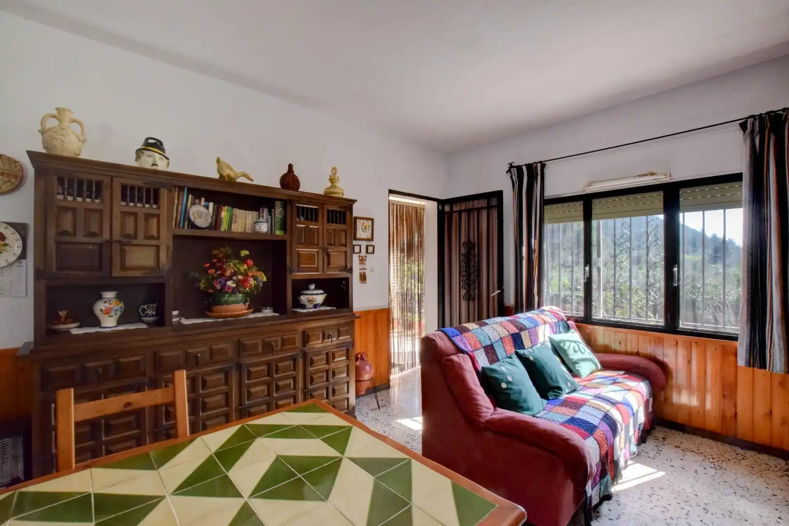 Sala d'estar de Casa o xalet en venda en Alfara de Carles amb Terrassa, Traster i Piscina