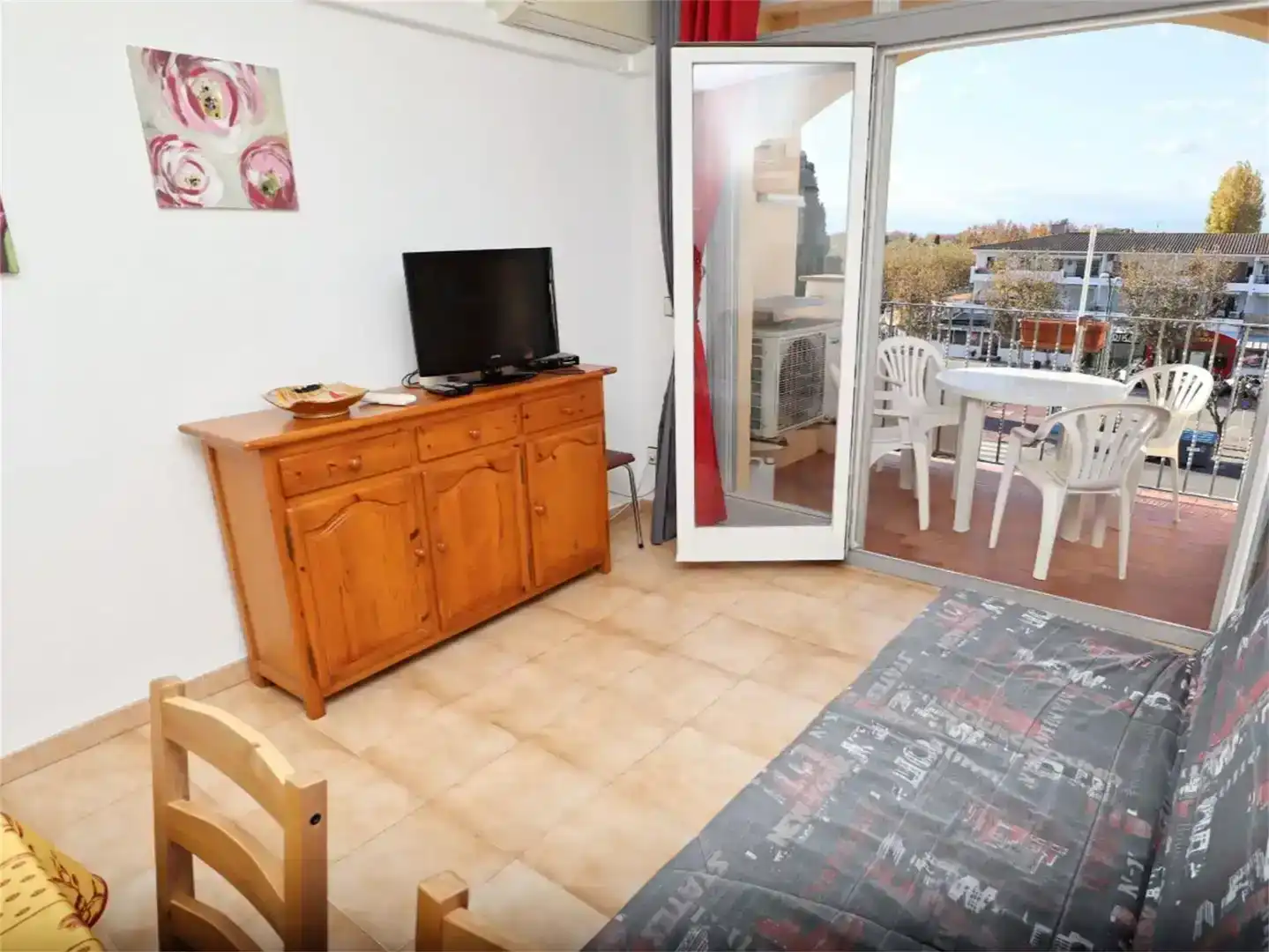 Terrasse von Wohnung zum Verkauf in Empuriabrava mit Klimaanlage und Schwimmbad